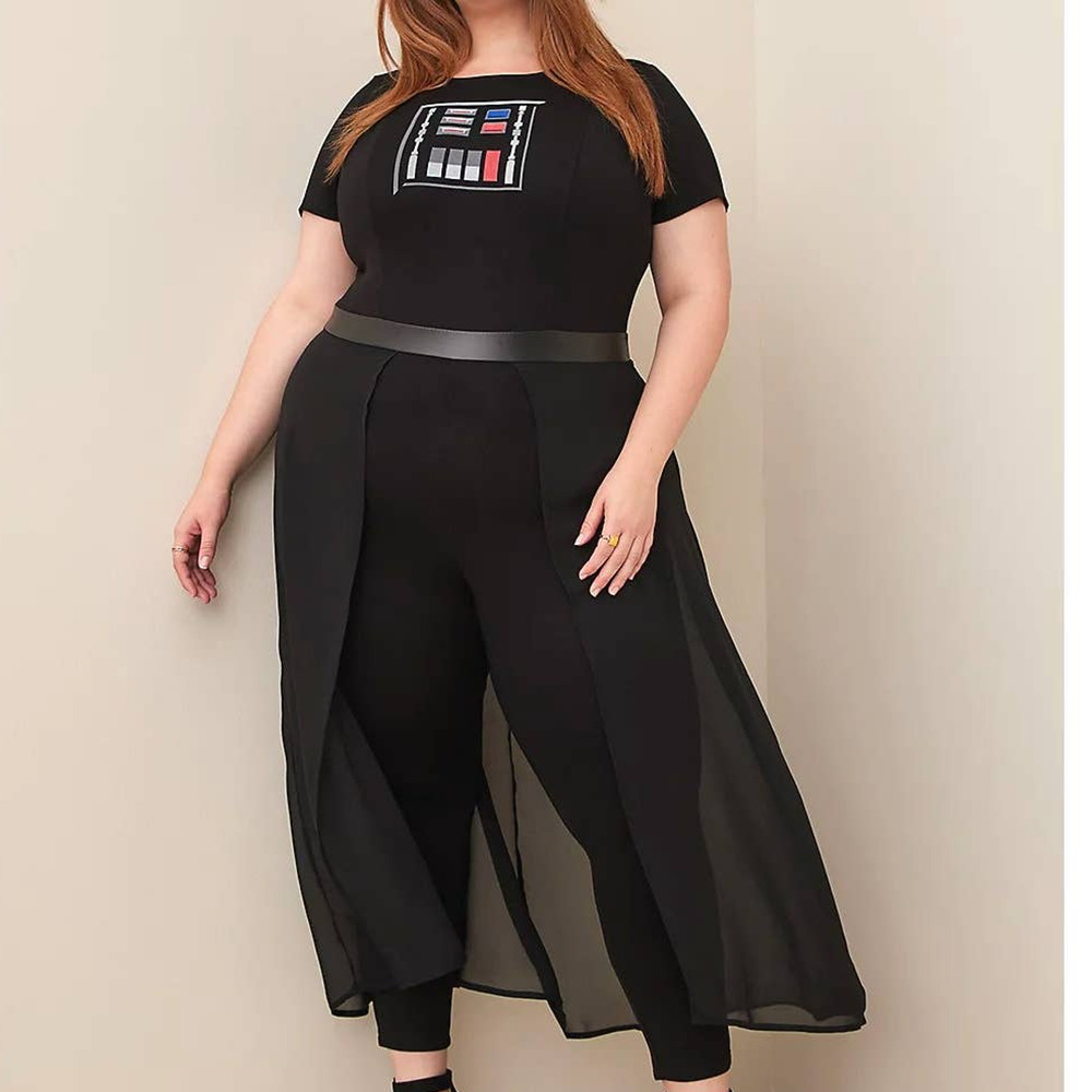 Torrid Star Wars Darth Vader Disney Skirted Cosplay Costume Halloween Romper 2X - Picture 2 of 6